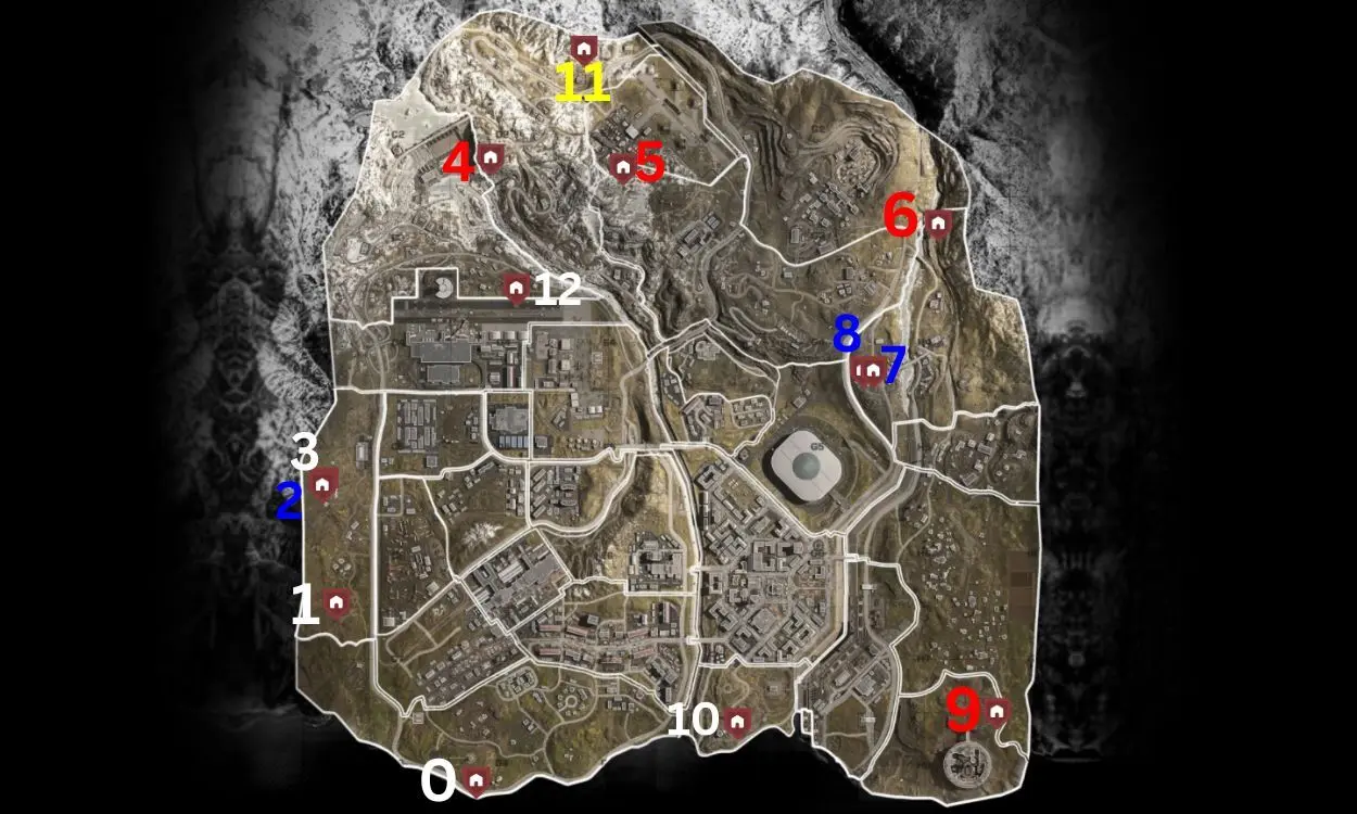 Warzone All Bunker Locations