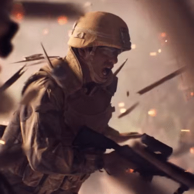 Battlefield 6 soldier skin with neon green details